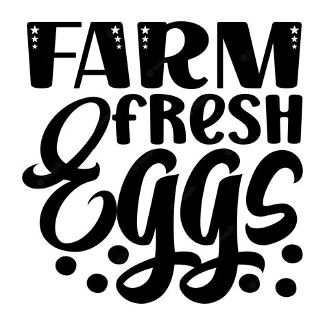 Premium Vector Farm Fresh Eggs Svg