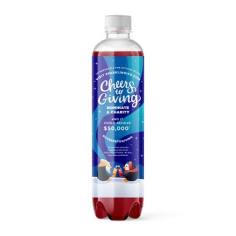 Sparkling Ice® Cranberry Frost Flavored Sparkling Bottled Water 17 Fl