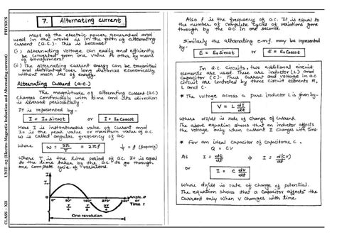 Solution Alternating Current Physics Notes For Class 12th Jee Neet