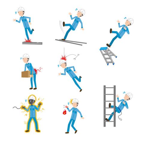 Construction Work Accident Illustrations Royalty Free Vector Graphics