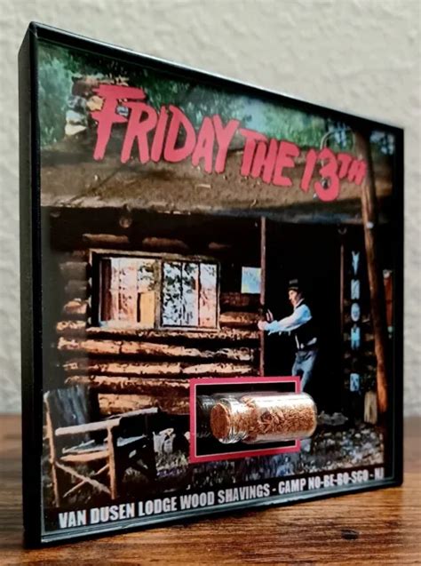 Friday The 13th Movie Prop Filming Location Camp Wood Shavings Framed