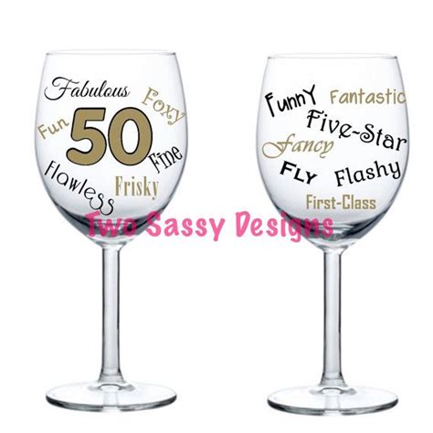 50th Birthday Glass Milestone Birthday Glass Custom Birthday Etsy 50 Birthday Glass 50th