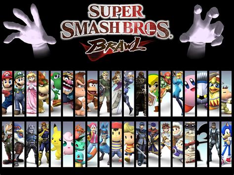 Super Smash Bros Brawl All Characters Smash Bros 4 Hd Wallpaper Pxfuel
