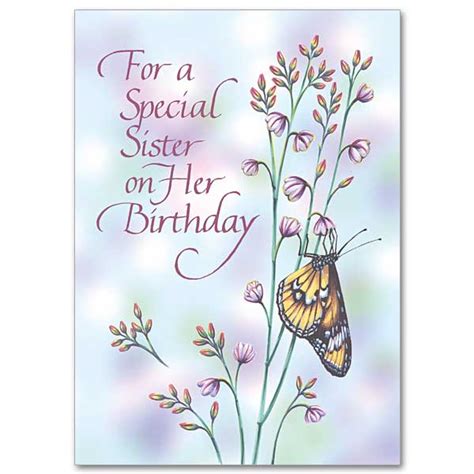 Fourth, you can begin with a bible verse. For a Special Sister: Family Birthday Card for Sister