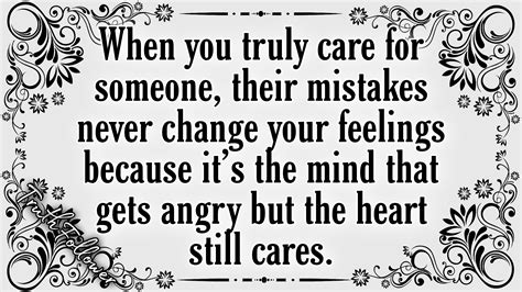 When You Truly Care For Someone