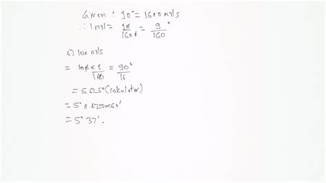 SOLVED A Mil Is A Unit Of Angle Measure A Right Angle Has A Measure Of