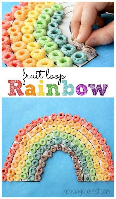 Fruit Loop Rainbow Craft ~ Simple Preschool Activity Diy For Children