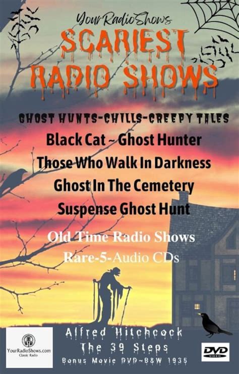 Scariest Radio Shows Rare Case Collection 5 Audio Cds Black Etsy