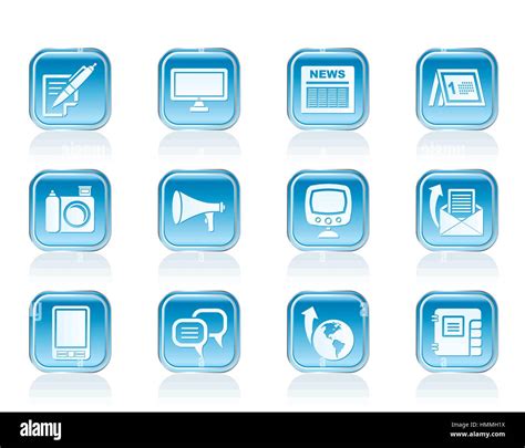 Communication Channels And Social Media Icons Stock Vector Image And Art