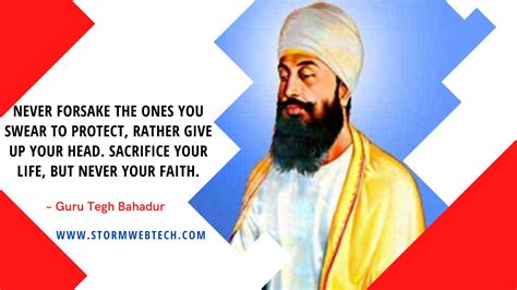 30 Famous Guru Tegh Bahadur Quotes In English