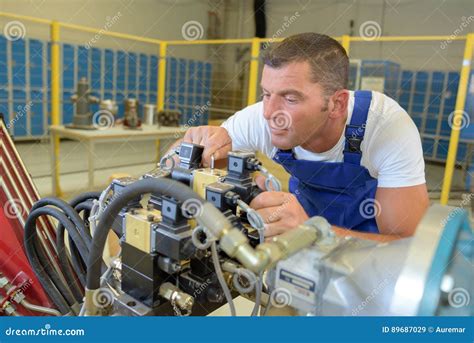 Industrial Mechanic Fixing Machine Stock Image Image Of Precision
