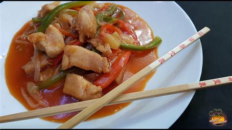 Pollo Agridulce Receta China Youtube