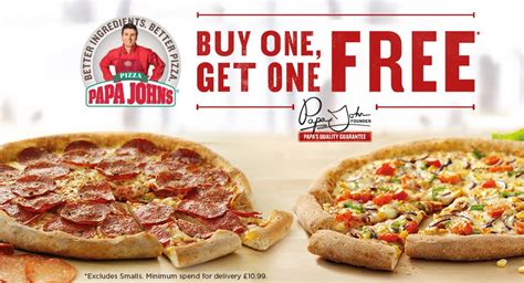 Papa John Coupon Buy 1 Get 1 Free Pizza Exclusive Offer Limited Time Grab Exclusive World