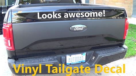 F 150 Tailgate Decal Install Youtube