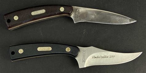 Lot 2 Schrade Fixed Blade Hunting Knives