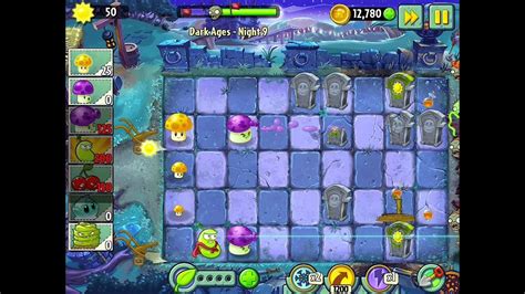 Dark Ages Plants Vs Zombies 2 Night 9 Evil Potions Youtube