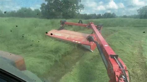 Cutting Hay With A Kuhn Cutter Youtube