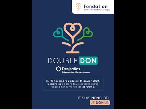 Lancement Campagne Double Don Desjardins Youtube