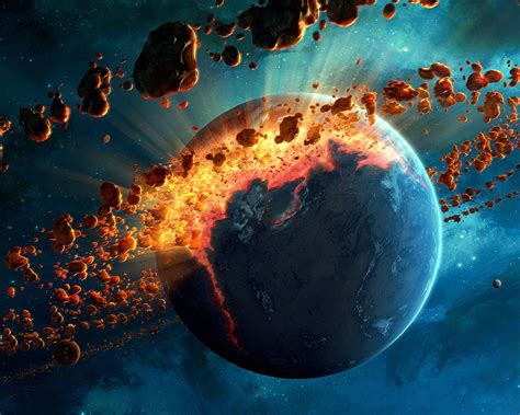 A violent expansion in which energy is transmitted outwards as a shock wave and/or, a violent shattering or blowing apart of. 1280x1024 Asteroid Explosion 1280x1024 Resolution ...