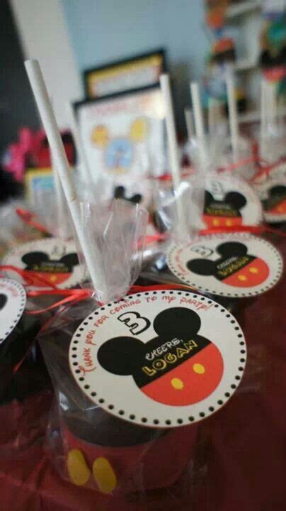 Mickey Candy Apples With Tags Mickey Mouse Clubhouse Birthday Party