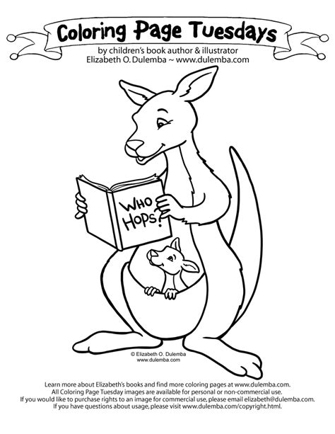 Welcome to our popular coloring pages site. Kangaroo coloring page - Animals Town - animals color ...