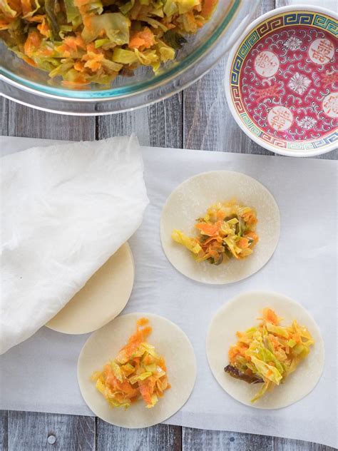 Pan Fried Vegetarian Dumplings For Chinese New Year Recipe