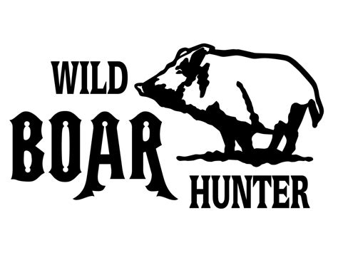 Wild Boar Hunter Decal Hog Hunting Sticker Hog Hunter Etsy