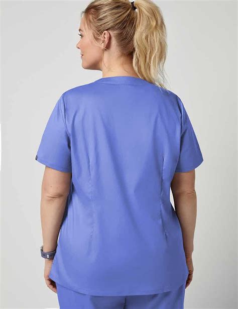Relaxed V Neck Top In Ceil Blue Medical Scrubs By Jaanuu Medical Outfit Medical Scrubs