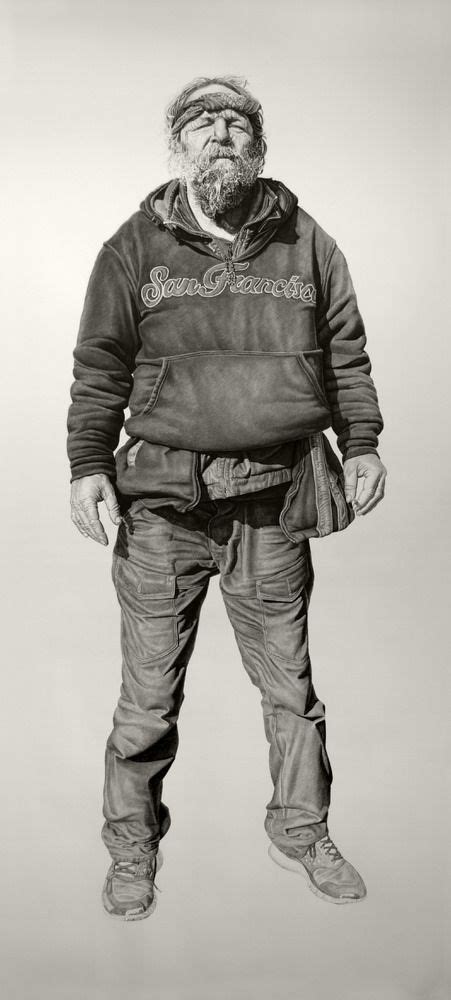 Joel Daniel Phillips Provoking Life Size Portraits Charcoal Drawing