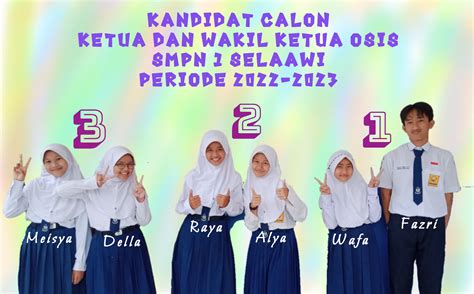 Visi Misi Kandidat Calon Ketua dan Wakil Ketua OSIS 2022 - 2023 | SMPN