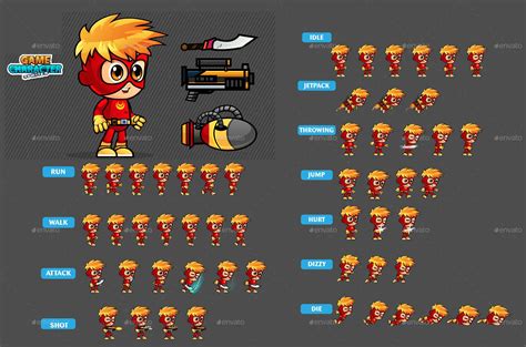 Superboy D Game Character Sprites Ad Game Ad Superboy Character Sprites