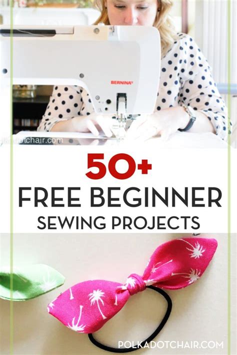 More Than 50 Fun And Easy Beginner Sewing Projects Polka Dot Chair Sewing Projects For