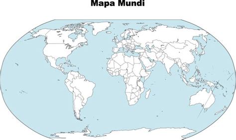 Mapa Mundo Sem Nomes Mapa Mapa Mundi Para Colorir Mapa Mundi