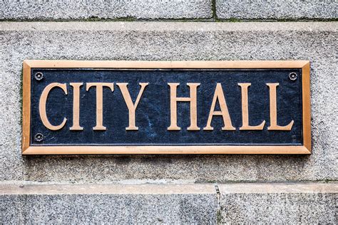 City Hall Municipal Sign In Chicago Photograph By Paul Velgos