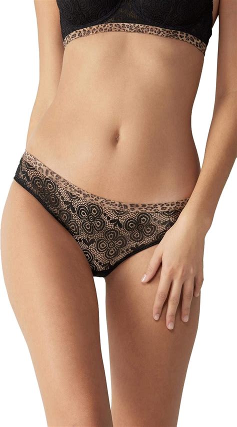 Intimissimi Womens Lacy Leopard Panties Black At Amazon Womens Clothing Store