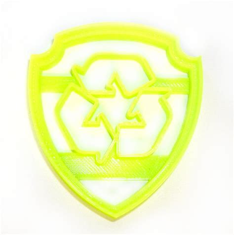 Rocky Badge Shield Tag Logo Paw Patrol Show Heroic Dog Cookie Cutter