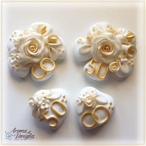 Scopri le bomboniere a tema su albalù italia! mini cake, confetti e biscotti decorati per i 50 anni - Aroma di Vaniglia