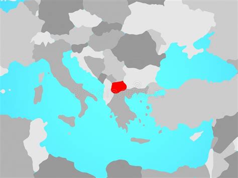 Macedonia On Map Stock Illustration Illustration Of European 130608506