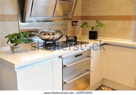 Interior Design Clean Modern Kitchen Stock Photo 109963904 Shutterstock
