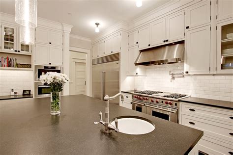 Honed Absolute Black Granite - Transitional - kitchen ...