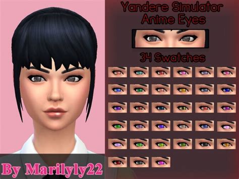 Anime Eyes By Marilyly22 At Tsr Sims 4 Updates