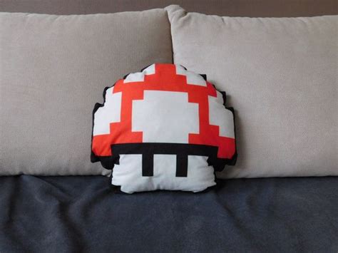 Mario Pillows Set Mario Mushroom Pillows Set 1up Pillow Etsy Pillow