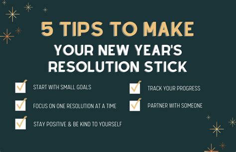 5 Tips To Make Your New Years Resolutions Stick January 2023