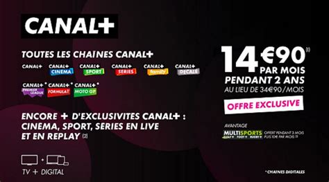 Promo Mycanal Toutes Les Chaînes Canal Et La Tnt à 1490 €mois Pendant Deux Ans Igeneration