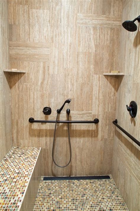 Design tips, ideas, and photos. 23 Bathroom designs with handicap showers - MessageNote