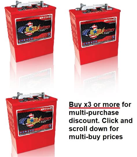 6V 385Ah US Battery Company battery with MULTI-BUY - The Battery Cell ...