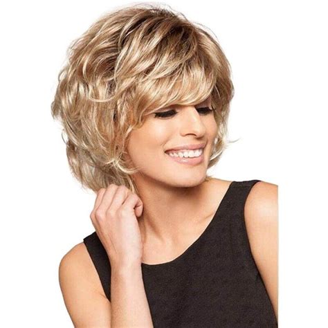 Women Ladies Real Natural Short Straight Curly Wavy Hair Wigs Cosplay Full Wig Ebay