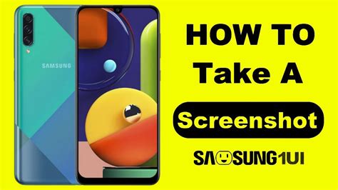 How To Take A Screenshot On Samsung Galaxy A70s Samsung One Ui