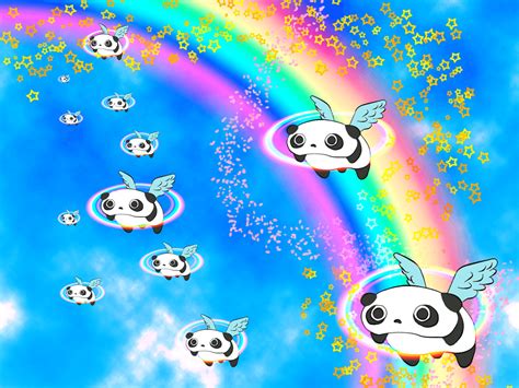 Rainbow Panda Wallpapers Top Free Rainbow Panda Backgrounds