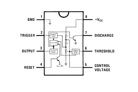 Astable 555 Timer Schematic Astable Multivibrator Using 555 Timer